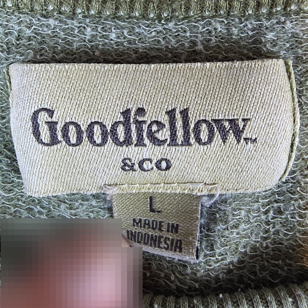 Goodfellow & Co Mens Olive Green Crew Neck Raglan Sweatshirt Size L - Picture 2 of 10